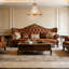 Lustre 9 niveaux empire cristal doré / bronze-62992824-62992804-62992825
