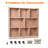 Unglazed Exterior 8-Section Bookcase Classroom Storage Locker