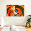Radha Krishna Madhubani sur impression sur toile-1204879680