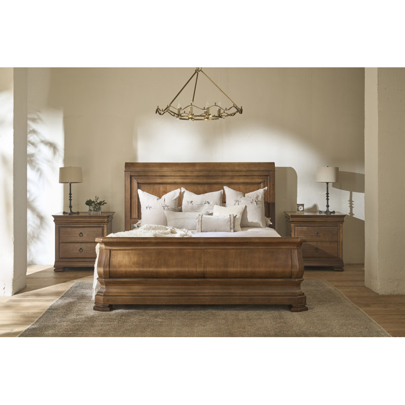 New Lou Solid Wood Bed, California King