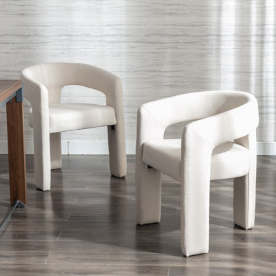 Modern Upholstered Barrel Dining Chairs