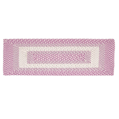 Waterbury Farmhouse Handmade Braided Purple Area Rug