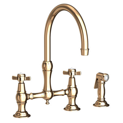 Fairfield Kitchen Bridge Faucet with Side Spray
