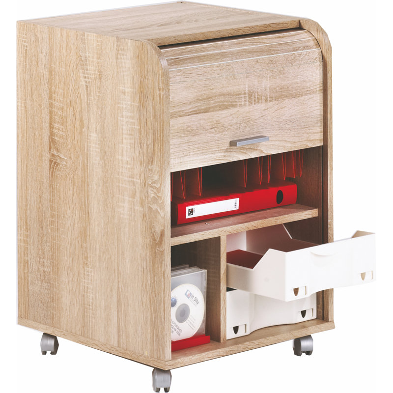 Graziella 1 -Door 2 -Drawer Filing, Oak