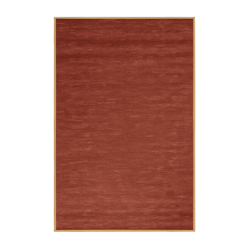 Machine Washable Solid Brown Area Rug, Runner 2' x 4'