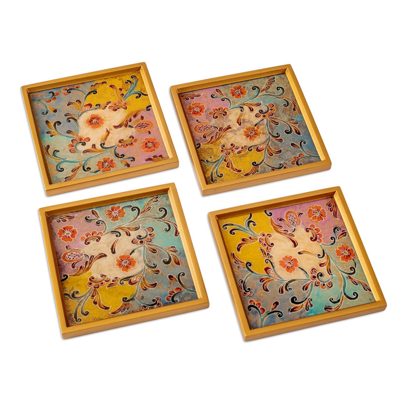 Square 4 Piece Coaster Set