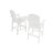 Lounge chair White color, suitable for all seasons: Outdoor lounge chair, made of sturdy material, equipped with 304 stainless steel accessories.-88280378