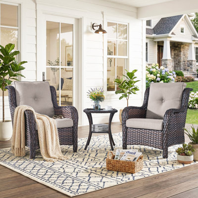 Carolina 2 - Person Patio Conversation Set with Cushions