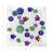 Succulents Floating Cotton Sateen Cocktail Napkins-122066518