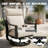  2-Piece Swivel Rocking Sofa Chairs with 5.4" Thick Cushions, Beige-556694715