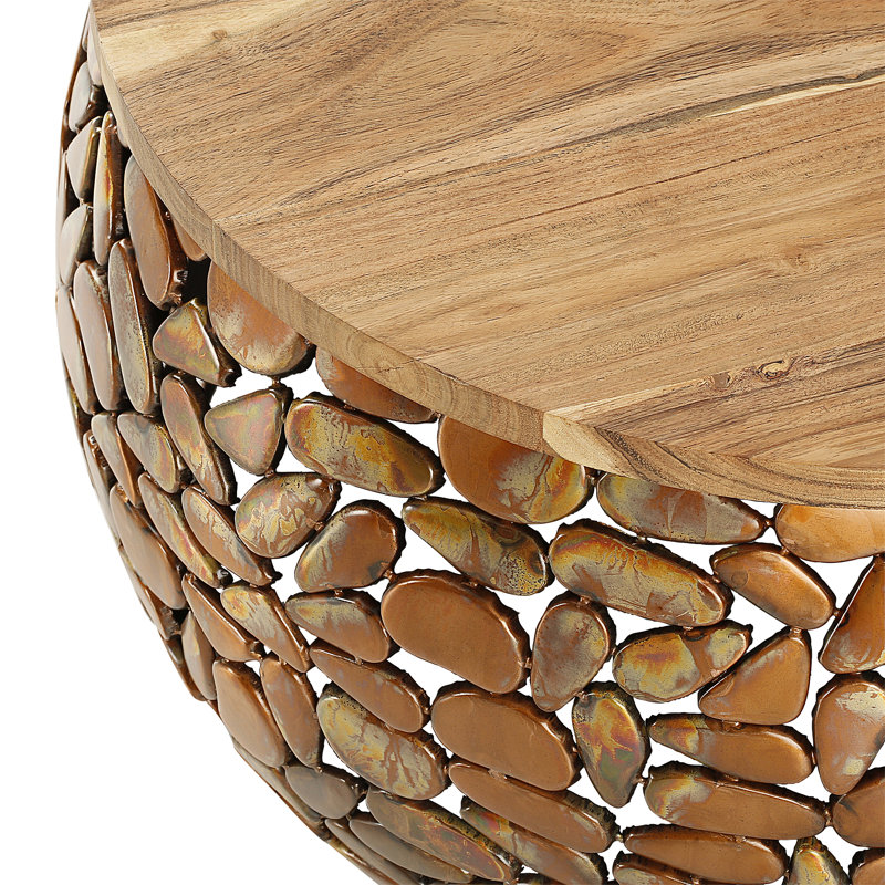 Solid Coffee Table, 25cm H x 55cm L x 55cm D