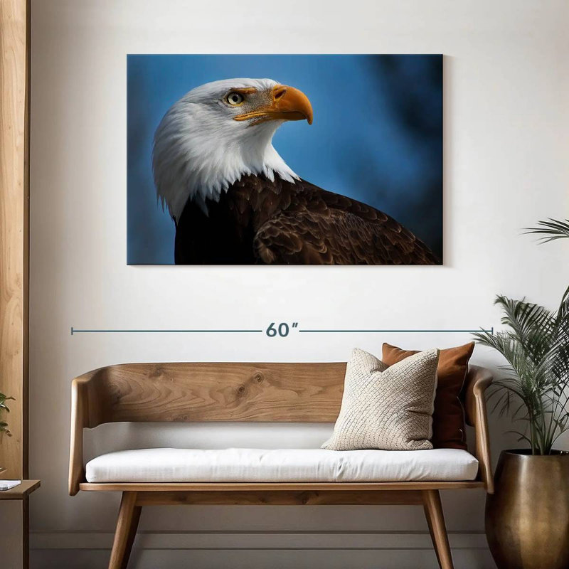 Brampt American Bald Eagle Headshot, 30" H x 45" W