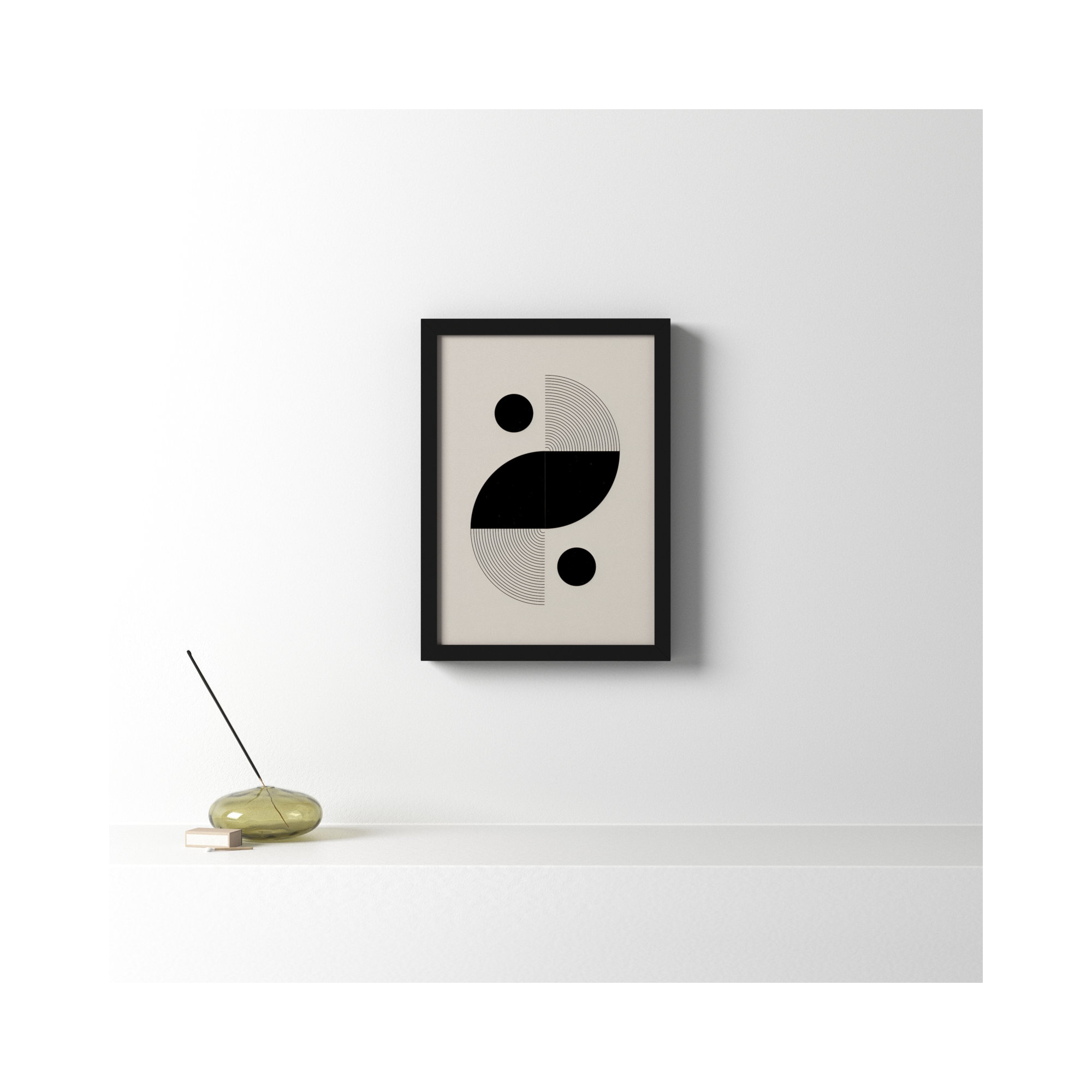 BaB No 3 by The Miuus Studio, Black, 41" H x 30" W x 1" D