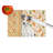 White with Black Markings Russell Terrier Heirloom Fall Glass Cutting Board