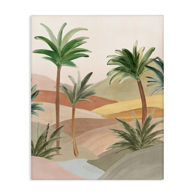 «Desert Oasis Palms», conception par Ian C., H 20 po x l 16 po