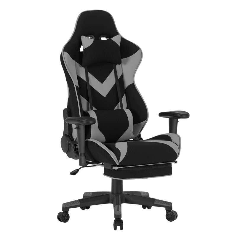 Inbox Zero PC & Racing Game Chair, Grey