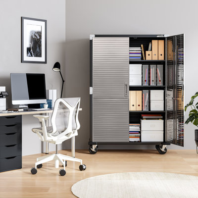 Seville Classics UltraHD Storage Cabinet, 48" W x 18" D x 72" H