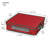 Holiday Charger Plate Storage Box, Holds 12 Plates with Felt Protectors and a Windowed Panel