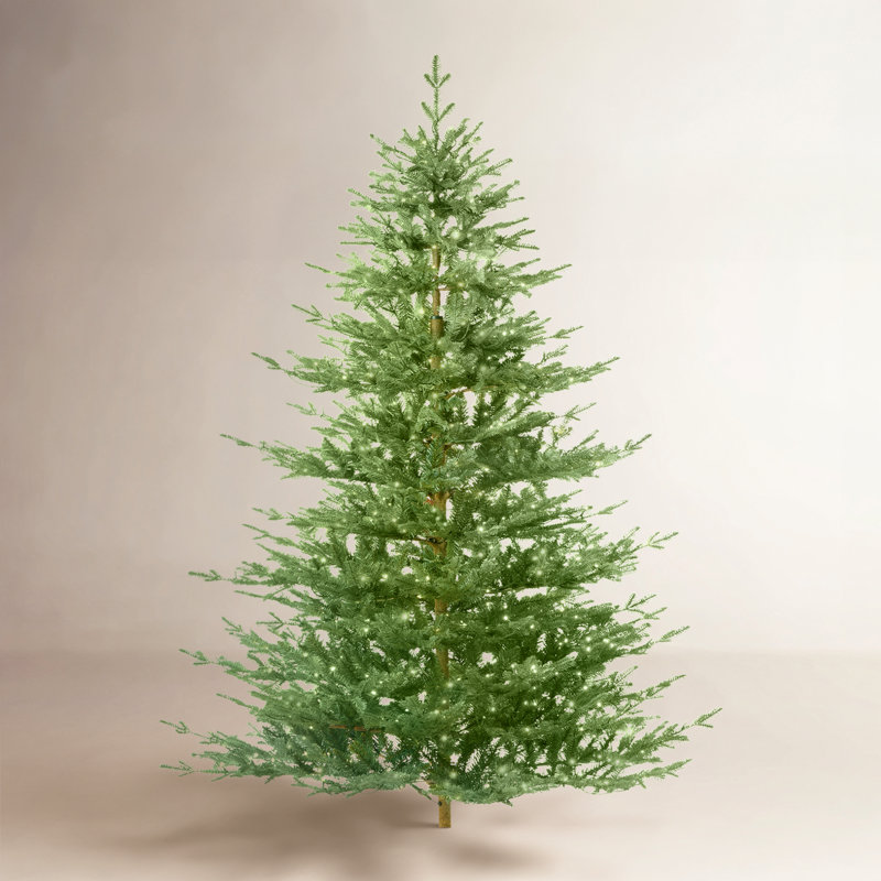 Arbre de Noël artificiel éclairé - support inclus, 7.5ft, Illuminée