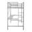 Metal Loft Bed Frame with Desk, Protective Guard Rails and Ladder-705503967