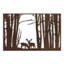 Scène de faune, cerf dans la forêt, décoration murale abstraite, décoration murale, décoration murale-124838176-124838179