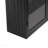 27.56" Black Modern Two-Door Wall Cabinet with Glass Doors - Three-Tier Storage, Woven Pattern, for Entryway & Bathroom-1379761282