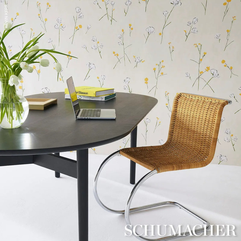 Alex's Floral Wallpaper, Beige