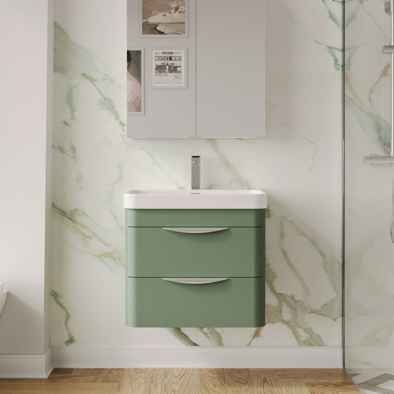 Parade 607 mm Bathroom Vanity, Satin Green