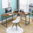 Anrielle L-Shaped Metal Base Writing Desk-1957729600
