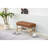 Upholstered Shoe Storage Bench With Cushioned Seat, End Of Bed Bench With Open Shelf And Metal Legs For Entryway-1590234156