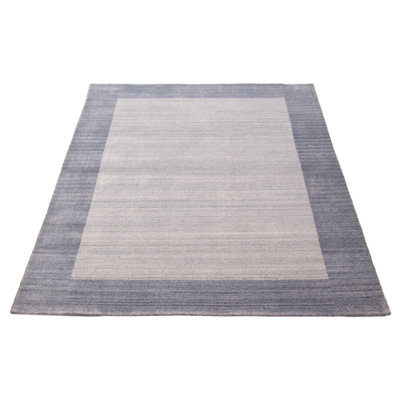 Tapis gris unique en son genre 5 pi 7 po x 7 pi 8 po Kashkuli Gabbeh