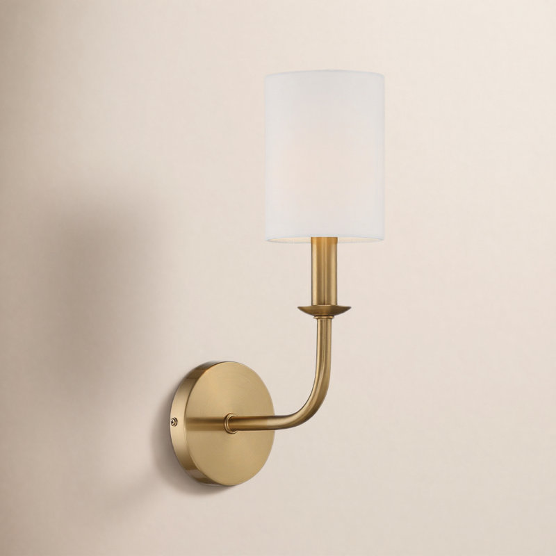 Akir Armed Sconce, Aged Brass