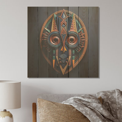 Masque africain, royauté du Bénin III - Masque africain sur bois