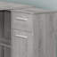 Bureau d'ordinateur en coin, bureau à domicile avec tiroirs de rangement