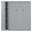 Full Size Murphy Bed Wall Bed With Shelves, Wardrobe And LED Lights,Grey-1625523005-1625523004