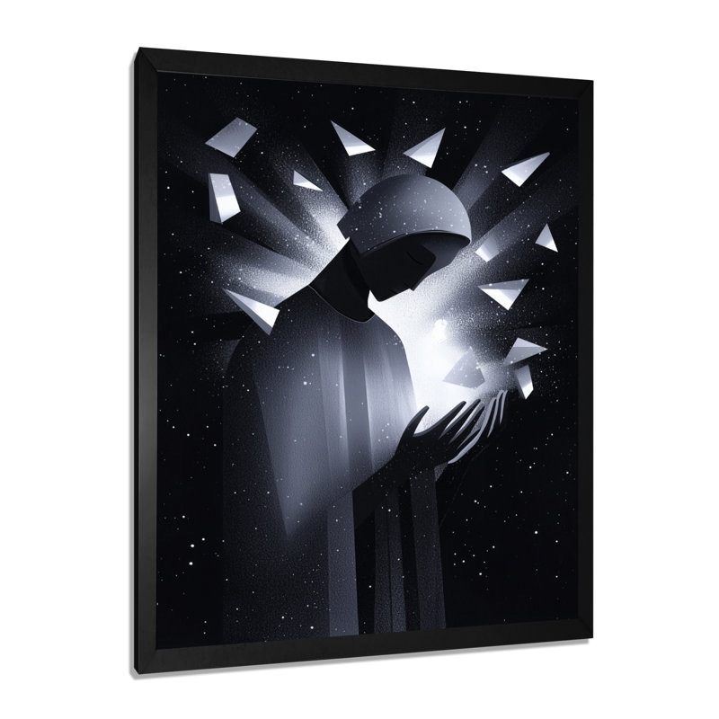 Novali - Spiritual Canvas Art Print, Noir, noir, noir, noir, H 20 po x l 12 po, Reproduction encadrée d'une seule photo