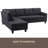 Trimmed L - Shaped Sofa 2Pc-1815350443