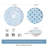 Janielys 12 Piece Melamine Dinnerware Set - Service for 4