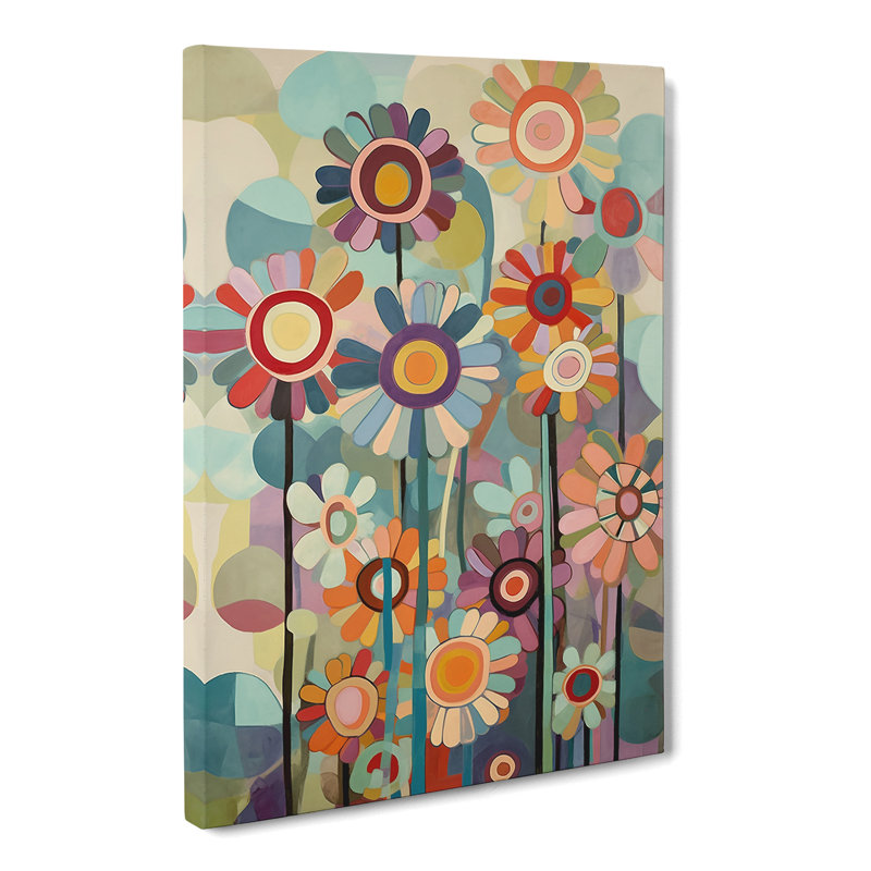 Gavankar Flowers Retro Vol.2 - Wrapped Canvas, 50cm H x 35cm W x 3cm D