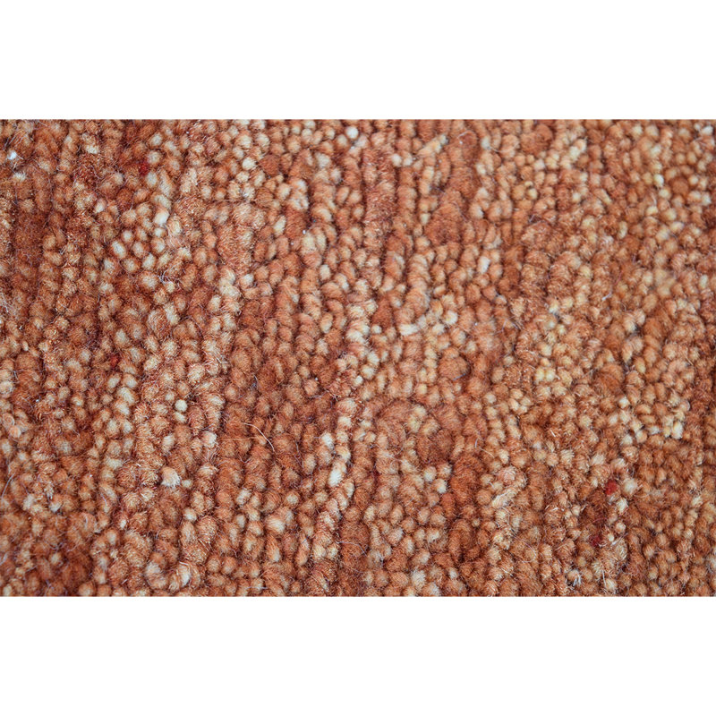 Wool Striped Area Rug in Red, Rectangle 9' x 12'
