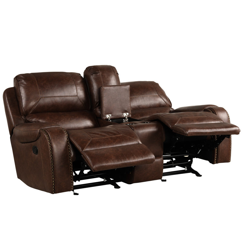 Tête de clou brun chaud et inclinable avec option de rangement pour console centrale