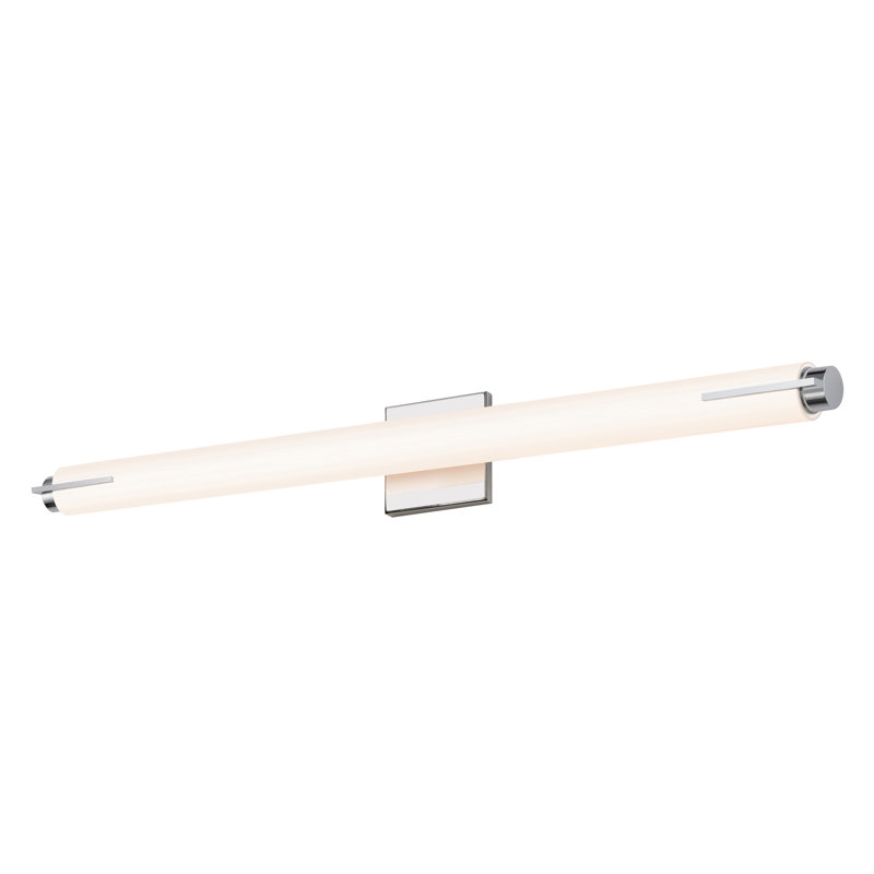 Tubo Slim Dimmable LED Bath Bar, Polished Chrome, Spine