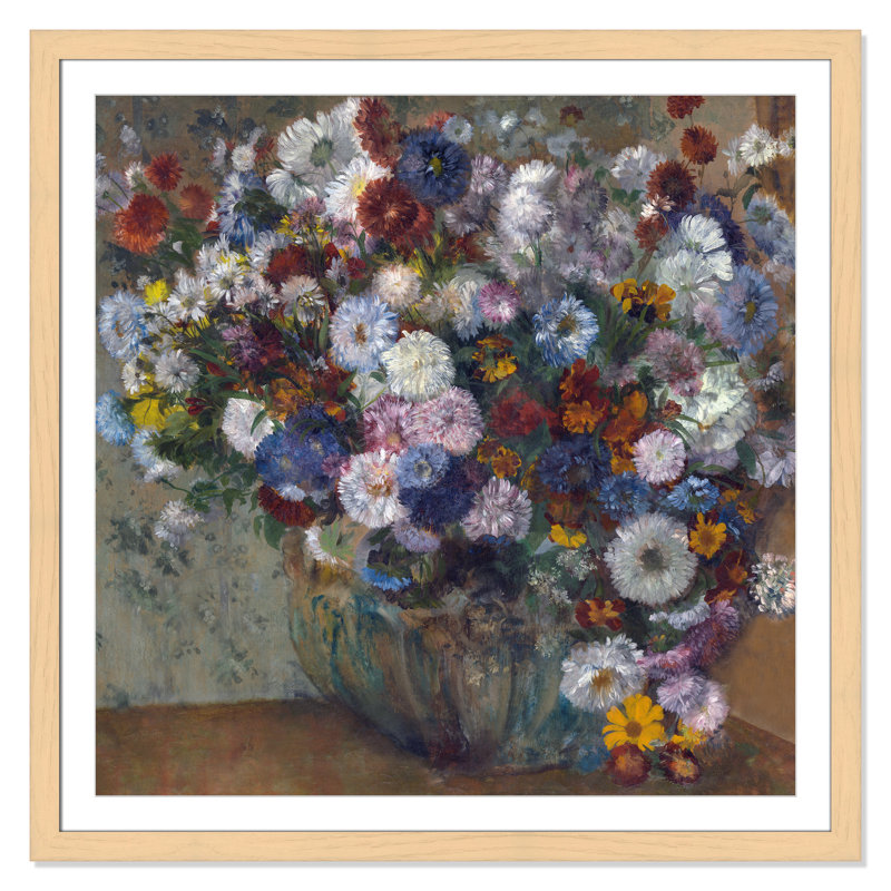 «A Vase of Flowers» par Edgar Degas, Naturel, H 42,5 po x l 42,5 po