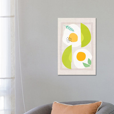 Avocado And Eggs 1 Piece Wrapped Canvas Painting