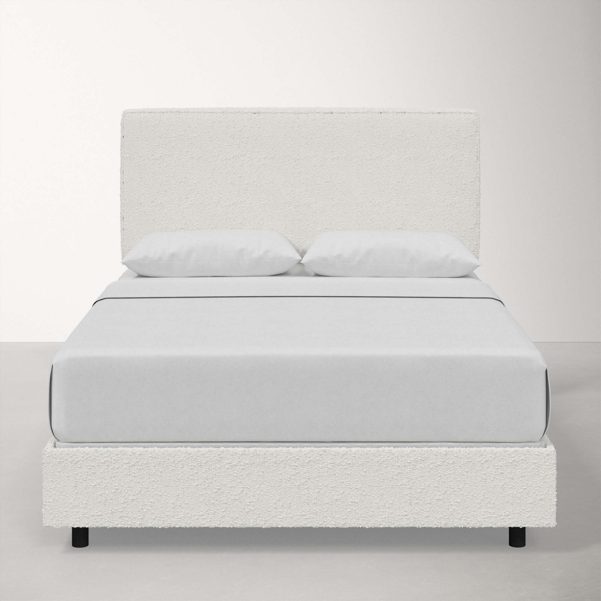 Marquise Upholstered Bed, Queen, Classic Snow Boucle