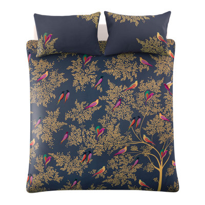 Smokey Birds Duvet Cover Set