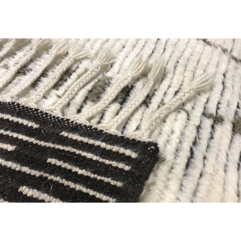 Moroccan Wool Geometric Area Rug