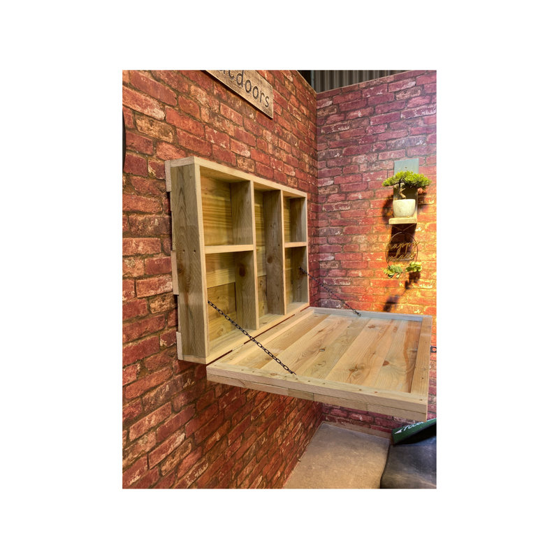 Kinlaw 95cm Solid Wood Mini Bar