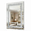 Grand miroir suspendu en cristal Crystal Diamond