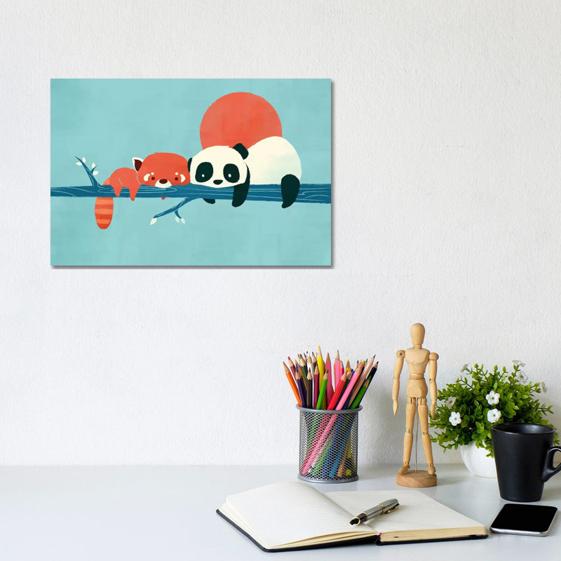 Pandas by Jay Fleck - Wrapped Canvas Print, 20.32 cm H x 30.48 cm W